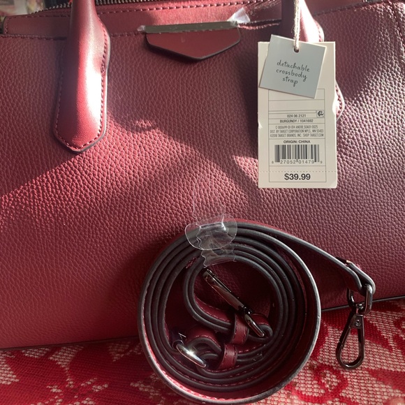 Burgundy Crossbody or Hand Bag purse - Picture 4 of 4